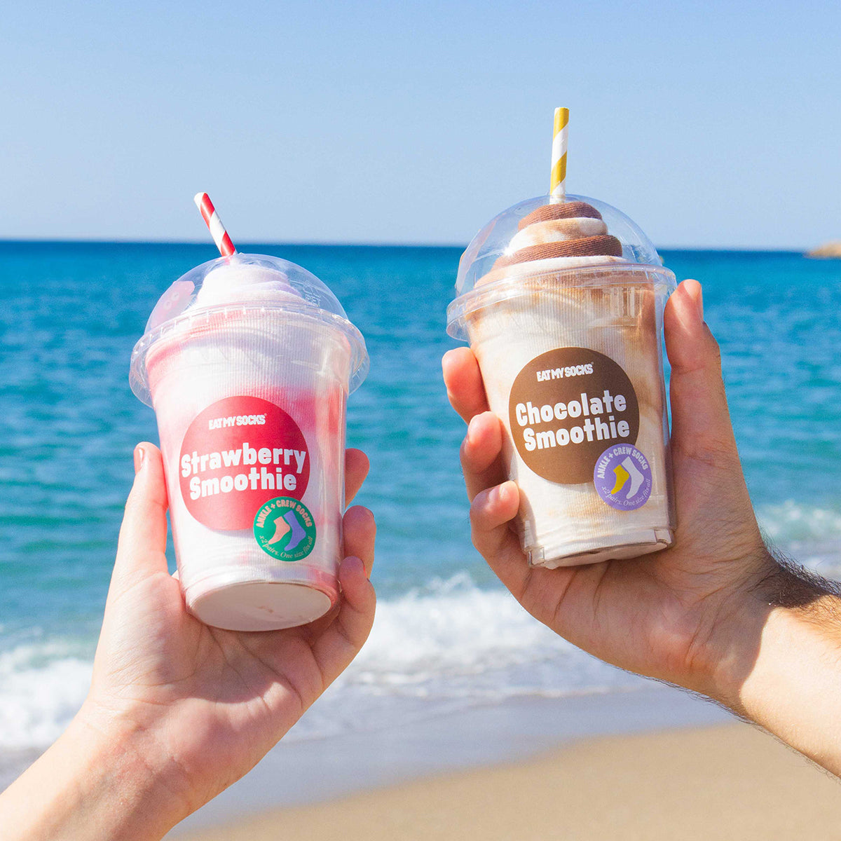Eat My Socks Socks Smoothie Chocolate (2 pairs)