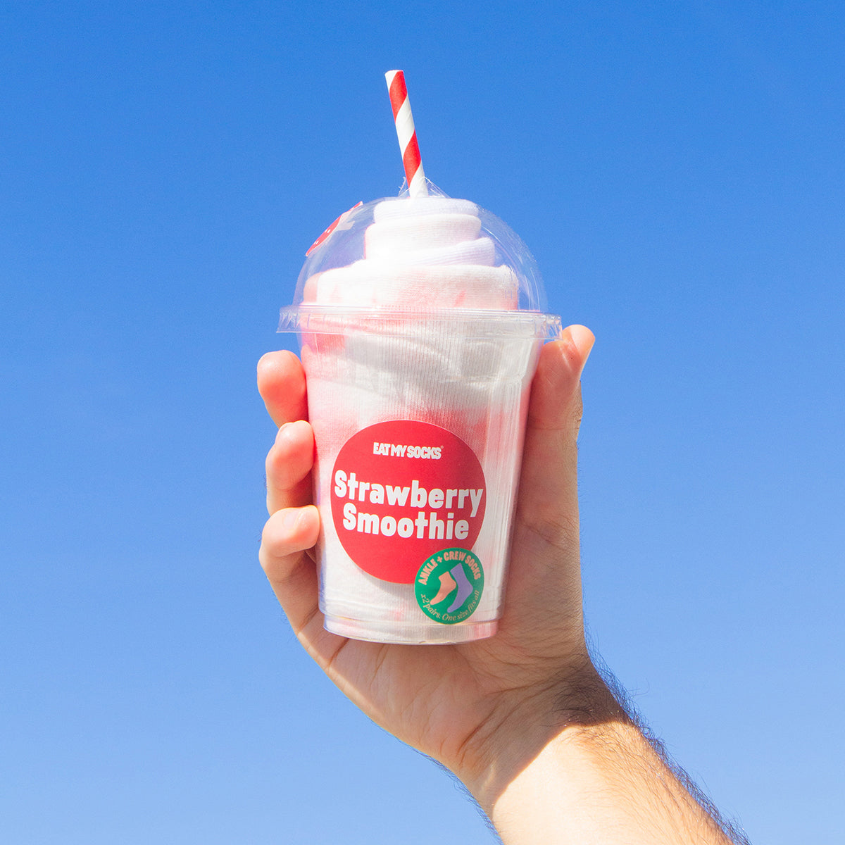 Eat My Socks Socks Smoothie Strawberry (2 pairs)