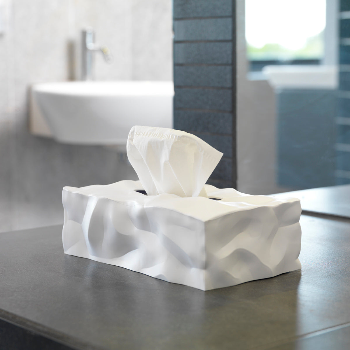 Essey Wipy 2 White Tissue Box Cover Tissue Box Cover