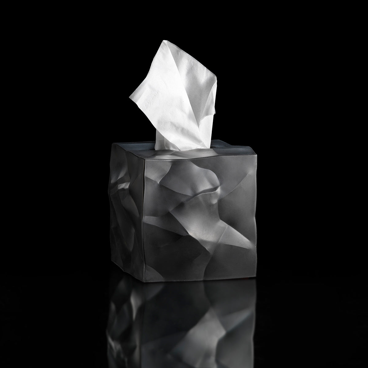 Essey Wipy Cube Black Tissue Box Cover Tissue Box Cover