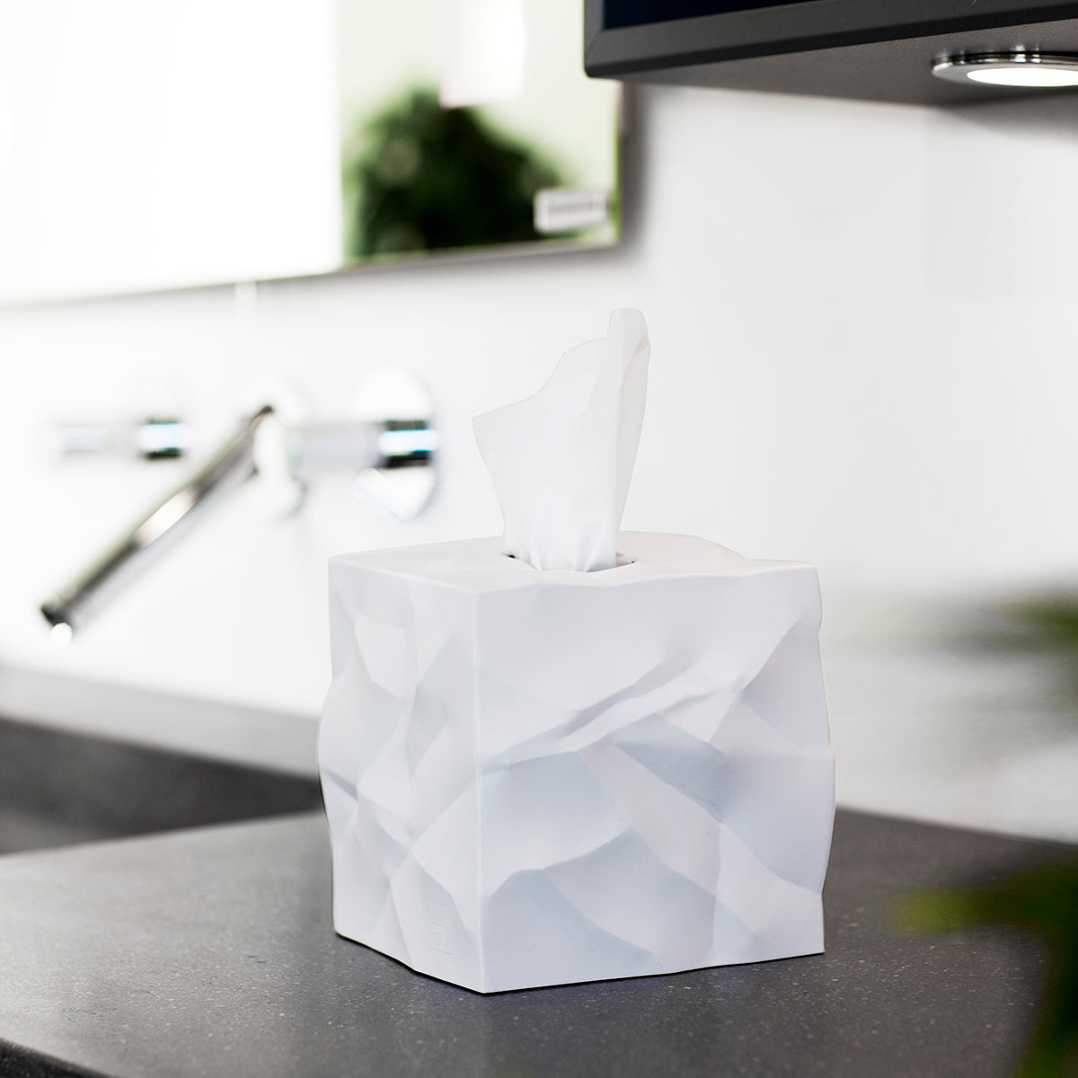 Essey Wipy Cube White Tissue Box Cover Tissue Box Cover