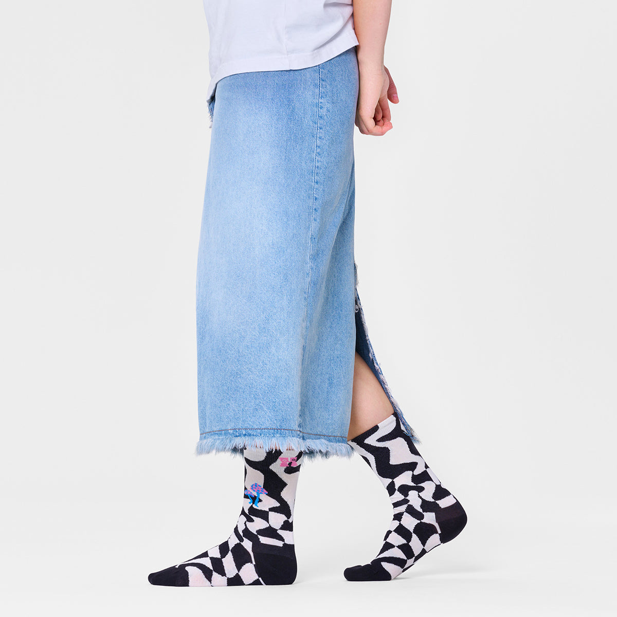 Happy Socks Distorted Check Sock (9000)