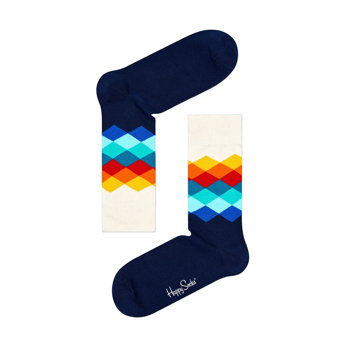 Happy Socks Faded Diamond Sock (105)