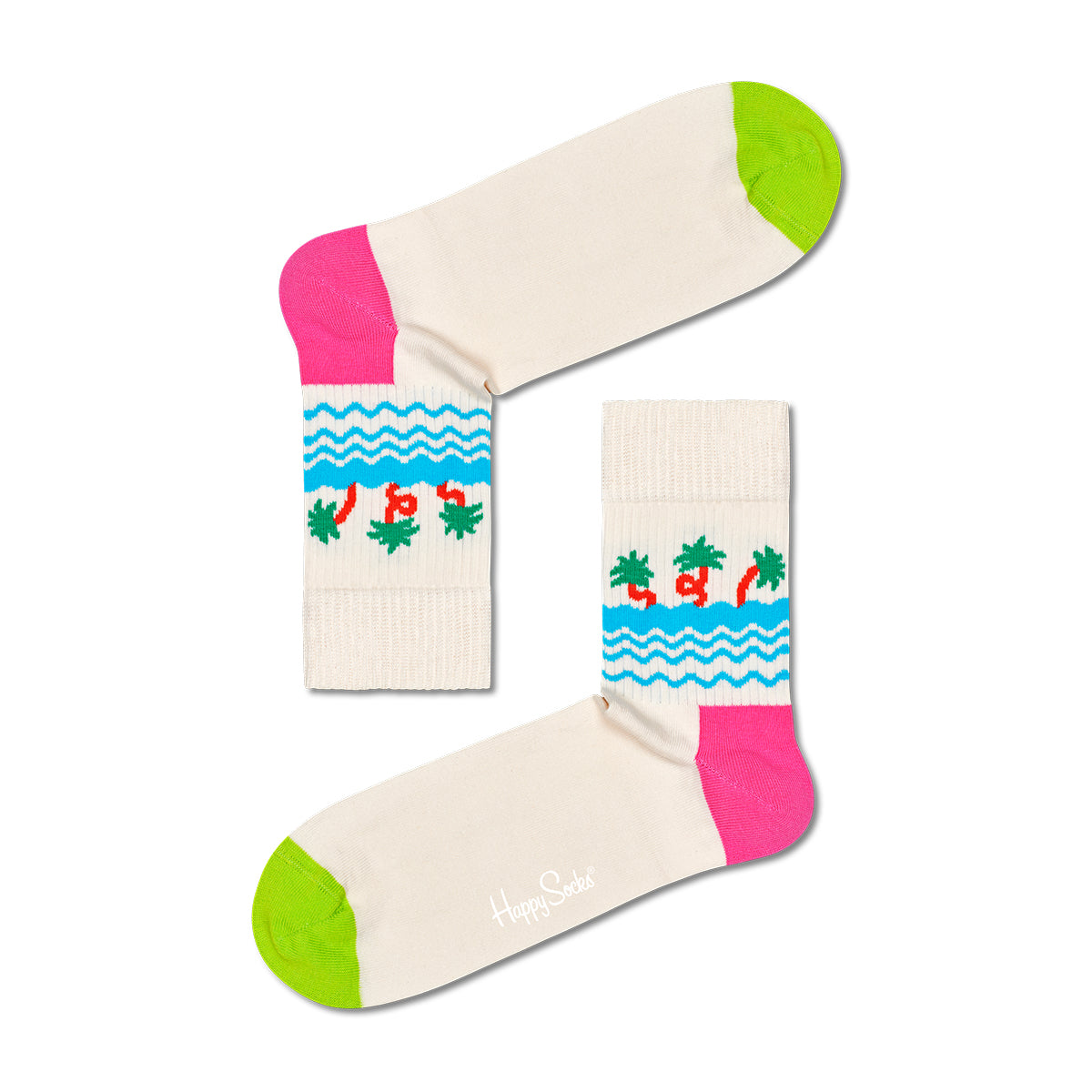 Happy Socks Palm Beach 1/2 Crew Sock (1700)