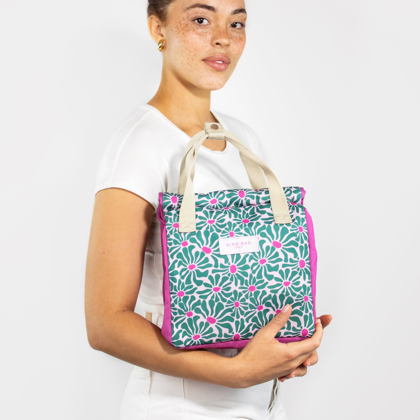 Kind Bag Lunch Bag Abstract Flowers