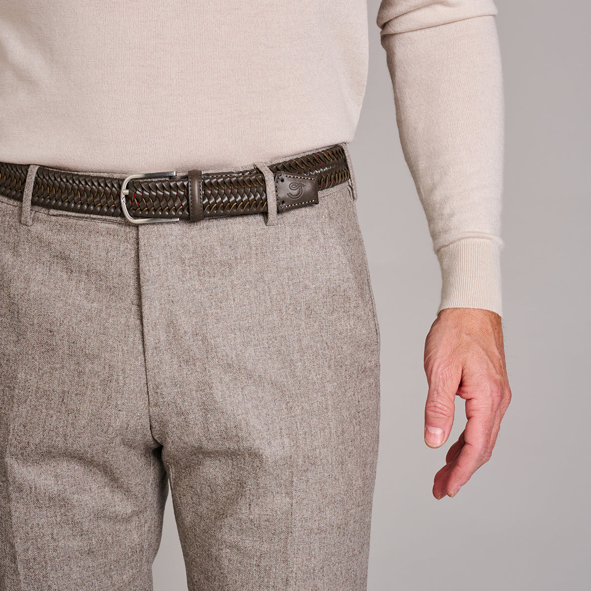 La Boucle La Boucle Stretch Leather Mono Palermo Woven Belt Woven Belt