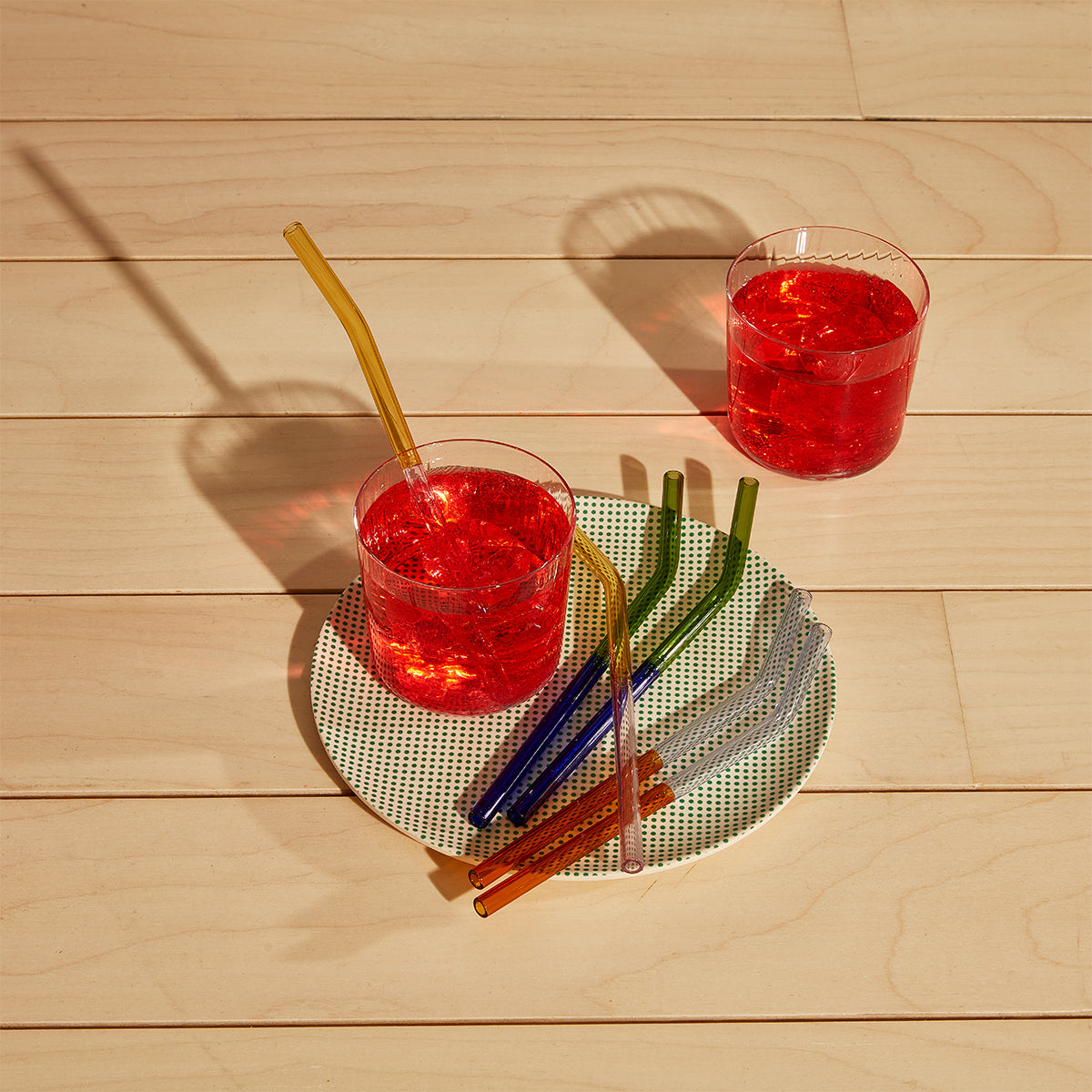 MoMA MoMA Two-Tone Borosilicate Straws (set of 6)