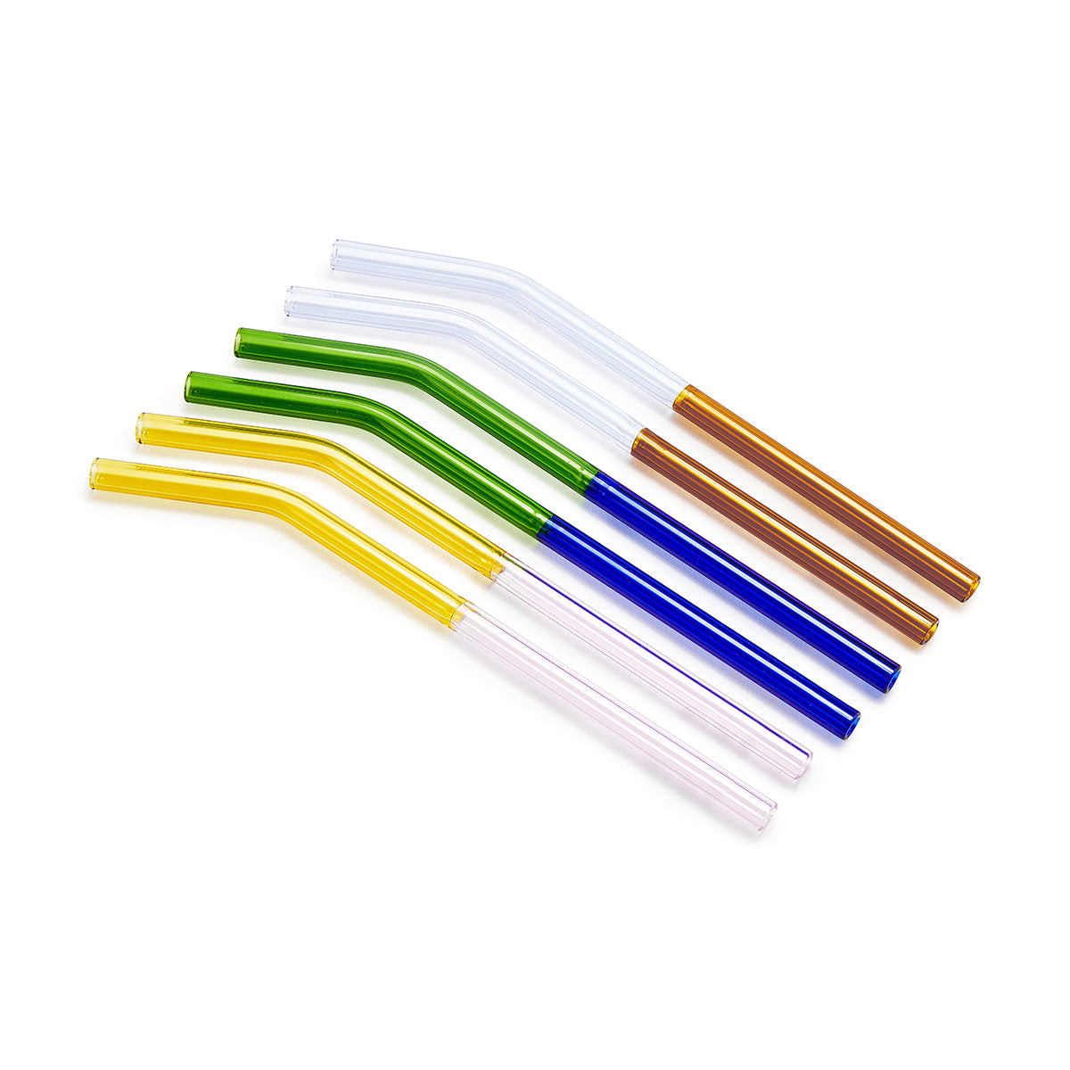MoMA MoMA Two-Tone Borosilicate Straws (set of 6)