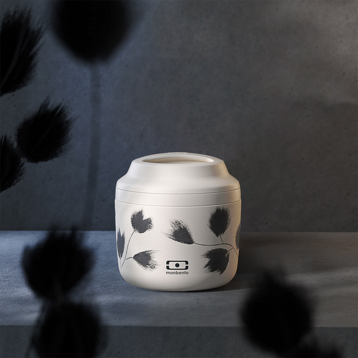 Monbento MB Element Graphic (550ml) Plume Insulated Lunch Box Insulated Lunch Box