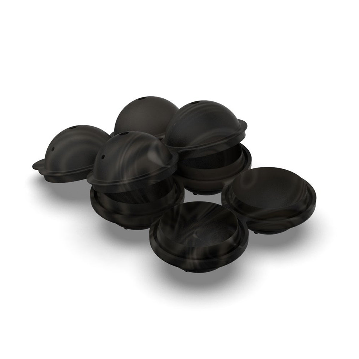W&P Ice Tray Sphere Marble Black