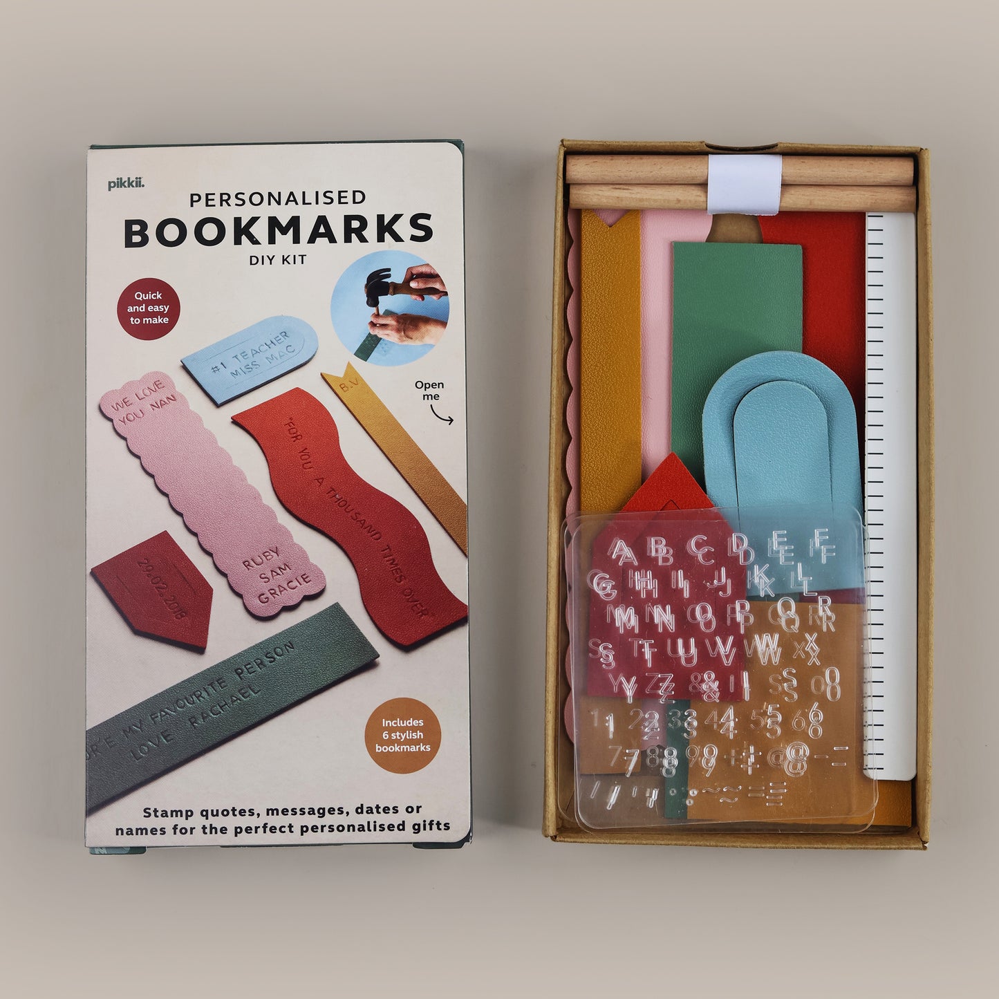 Pikkii Bookmarks Personalised DIY Kit
