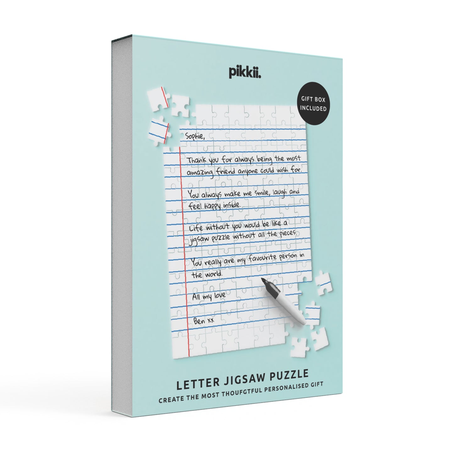 Pikkii Jigsaw Puzzle Kit Letter