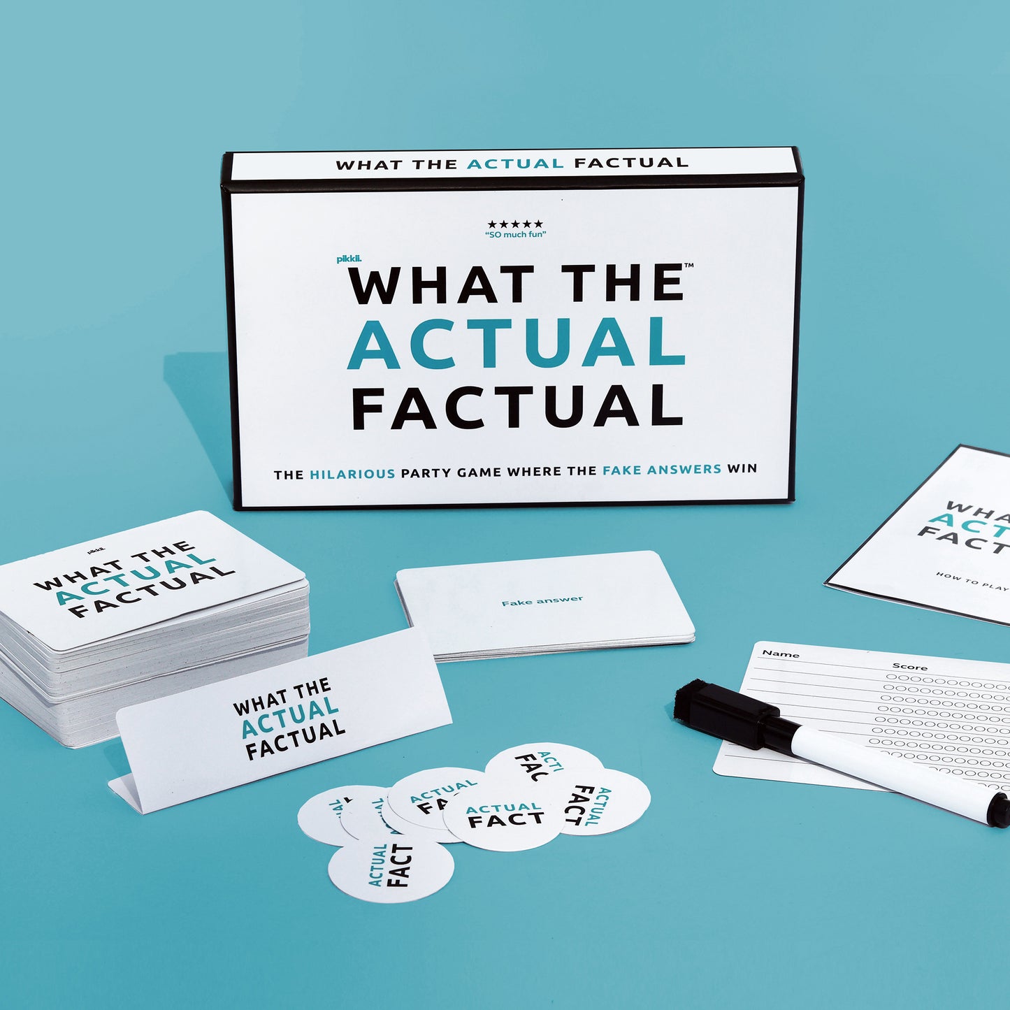 Pikkii Party Game What The Actual Factual
