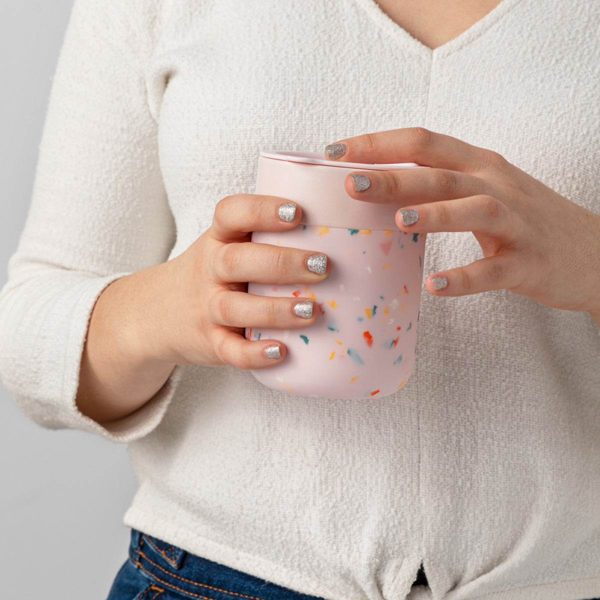 W&P Ceramic Mug Terrazzo 355ml Blush
