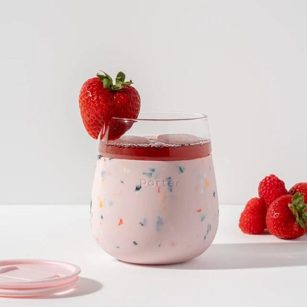 W&P Glass Tumbler Terrazzo 444ml Blush
