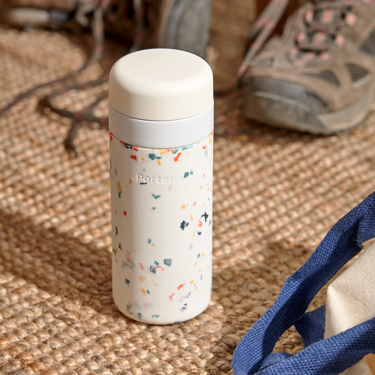 W&P Insulated Bottle Terrazzo 475ml Cream