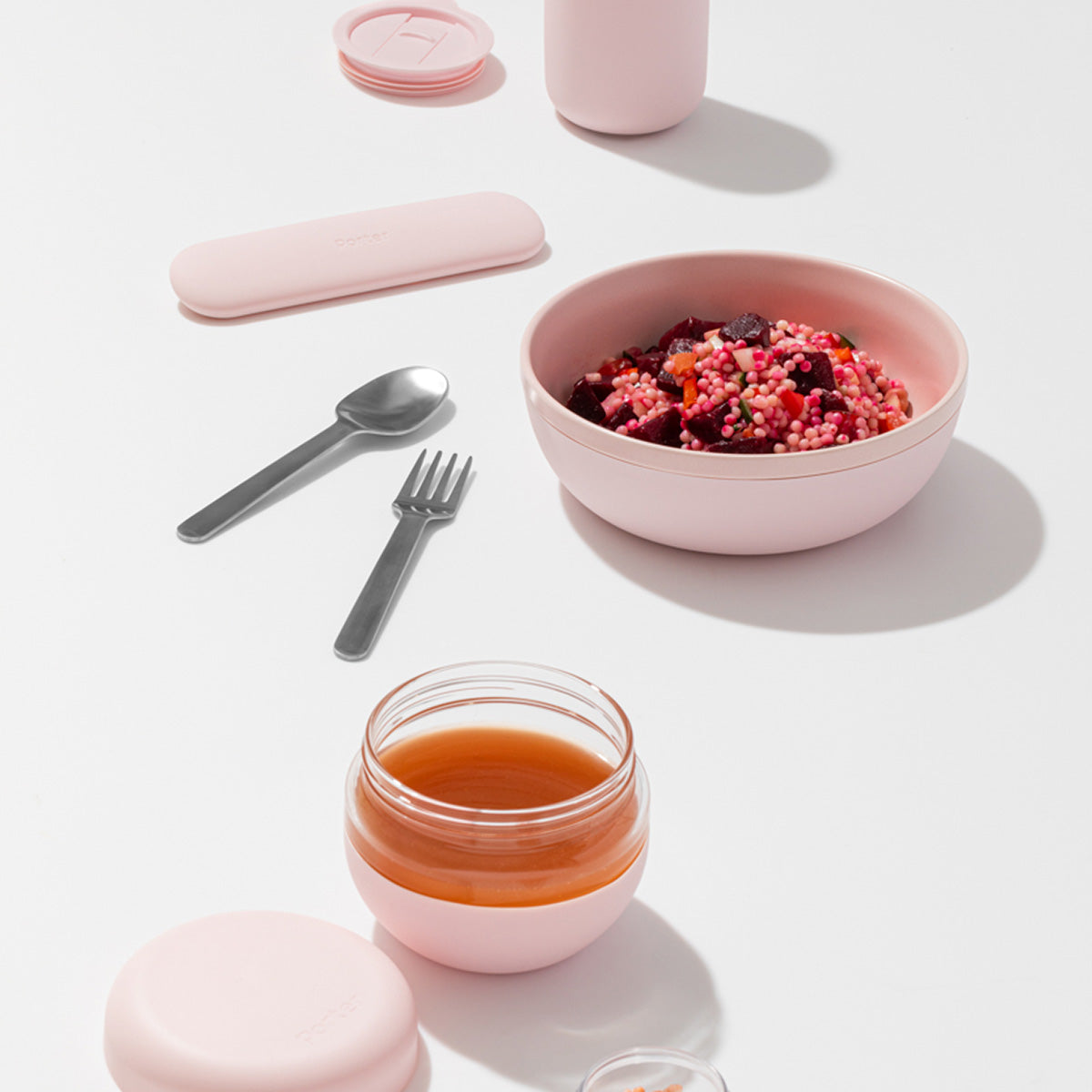 W&P Stainless Steel Utensil Set Blush
