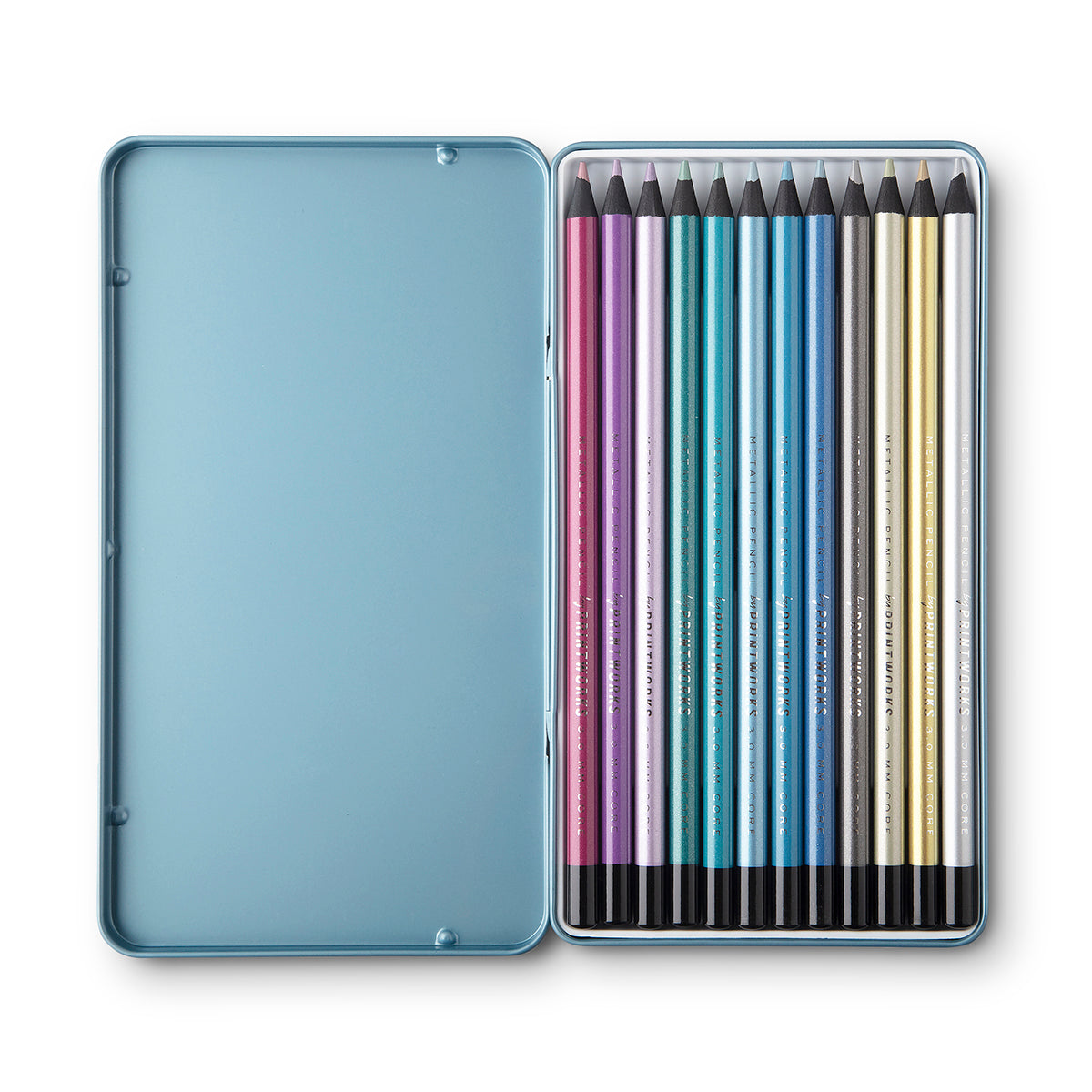 Printworks Colour Pencils (set of 12) - Metallic