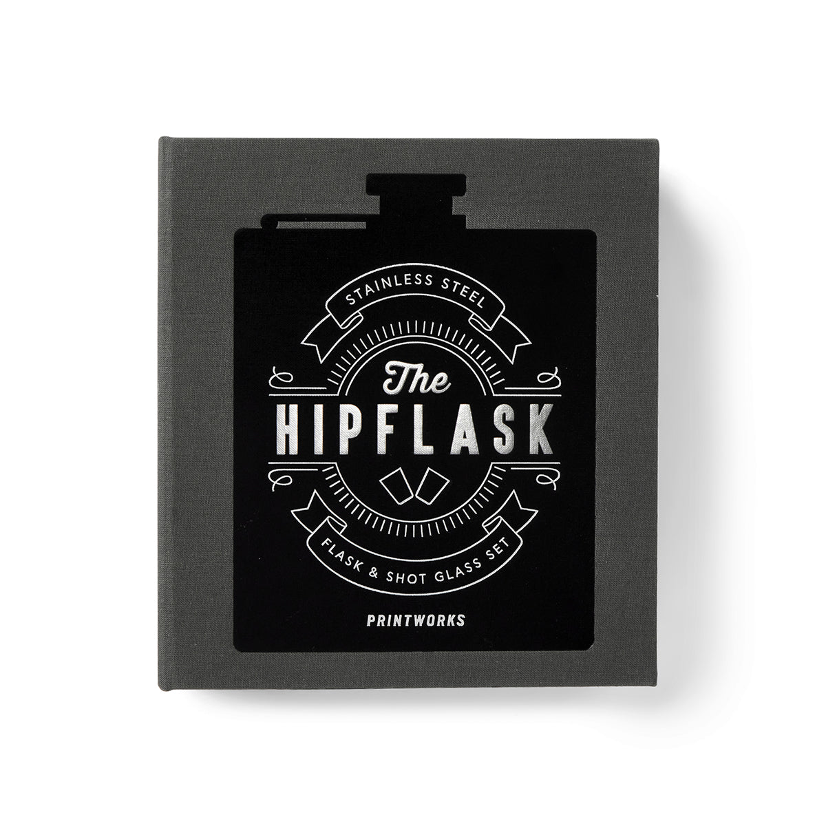 Printworks The Essentials Hip Flask Black