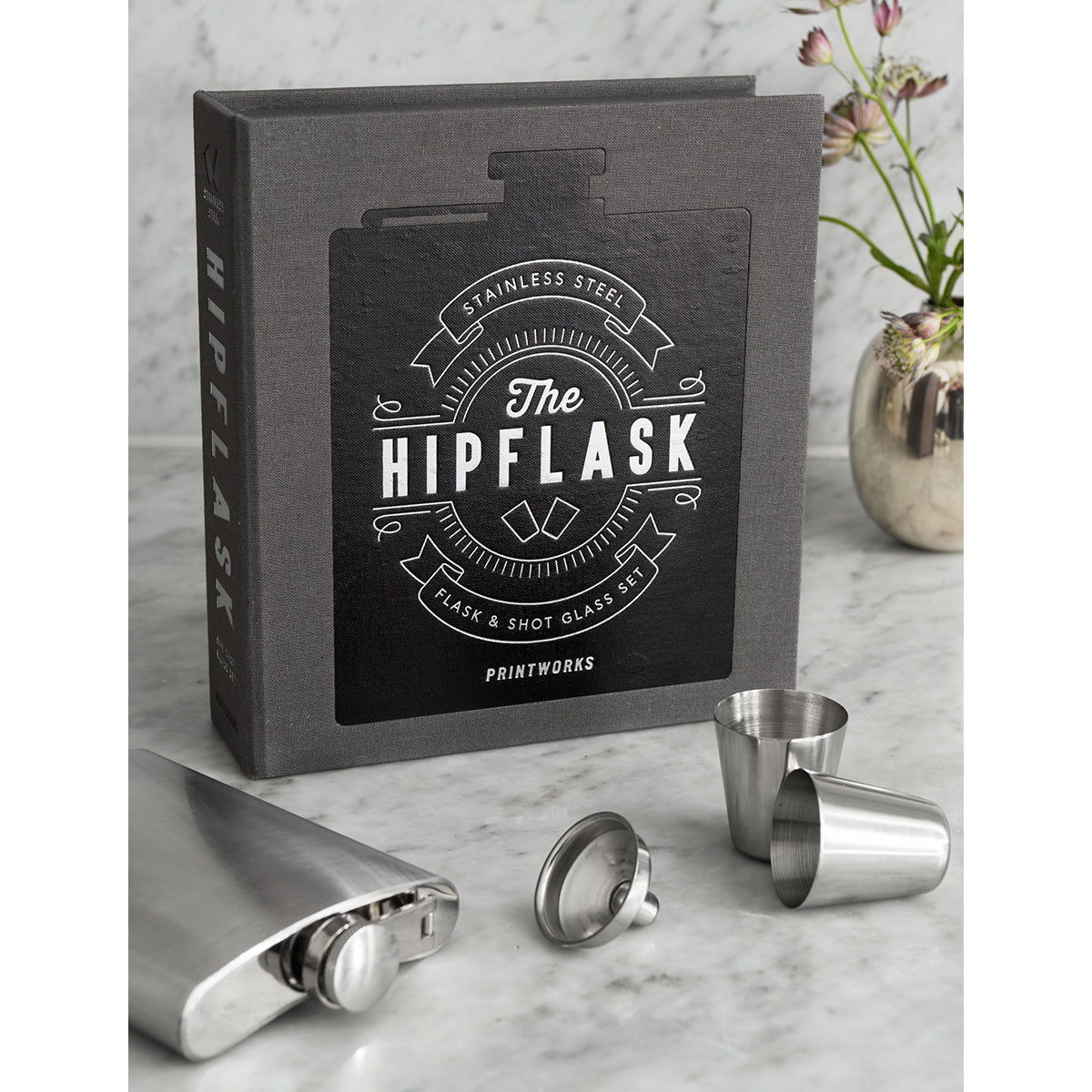 Printworks The Essentials Hip Flask Black