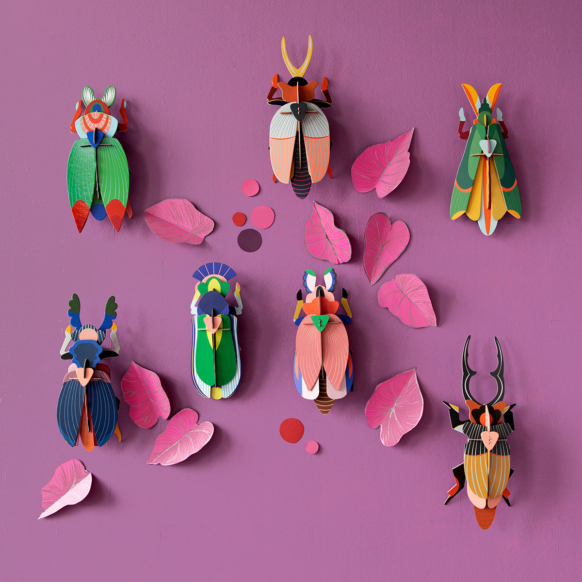 Studio Roof Wall Art Beetles (A4) Lady Beetle