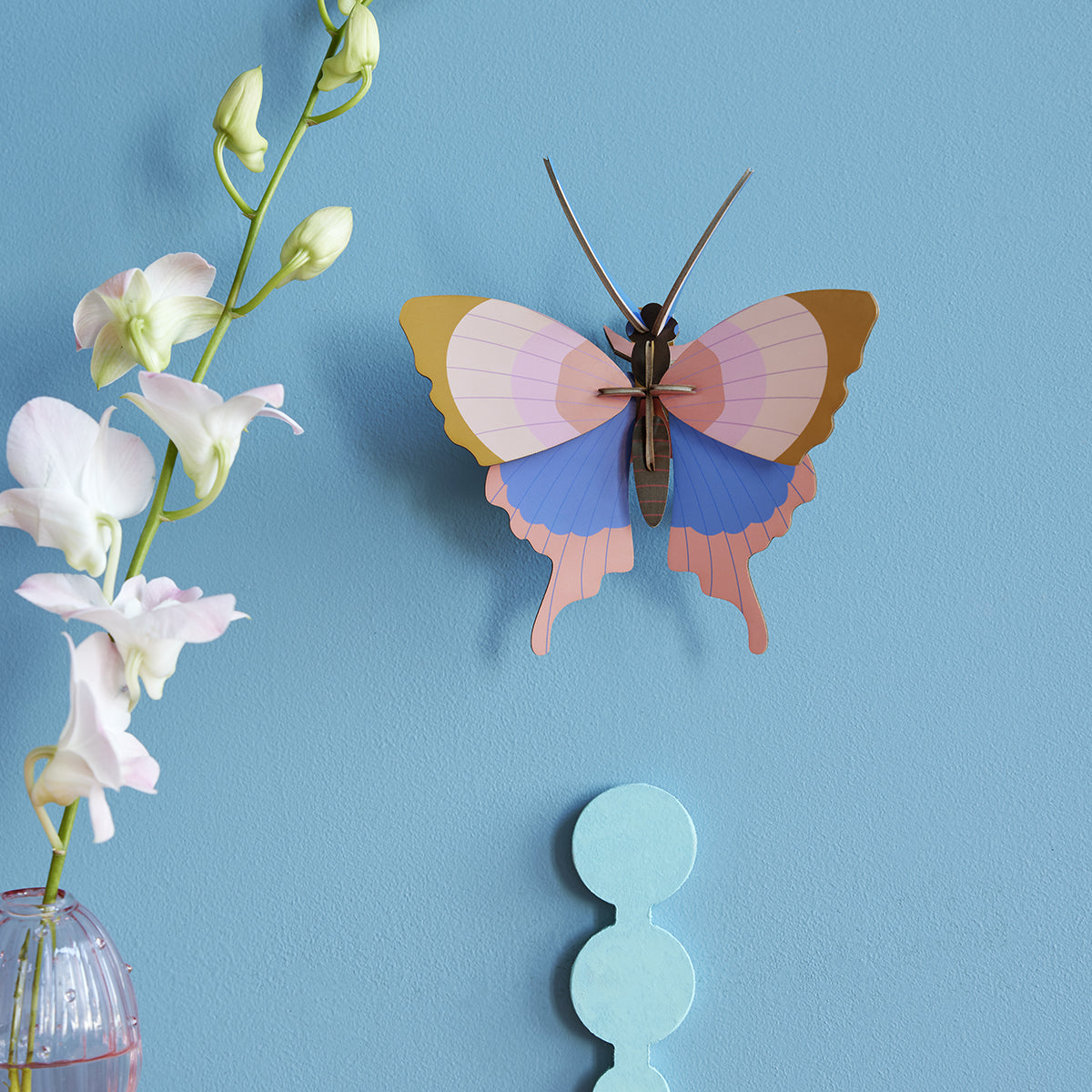 Studio Roof Wall Art Butterflies (B7) Gold Rim Butterfly