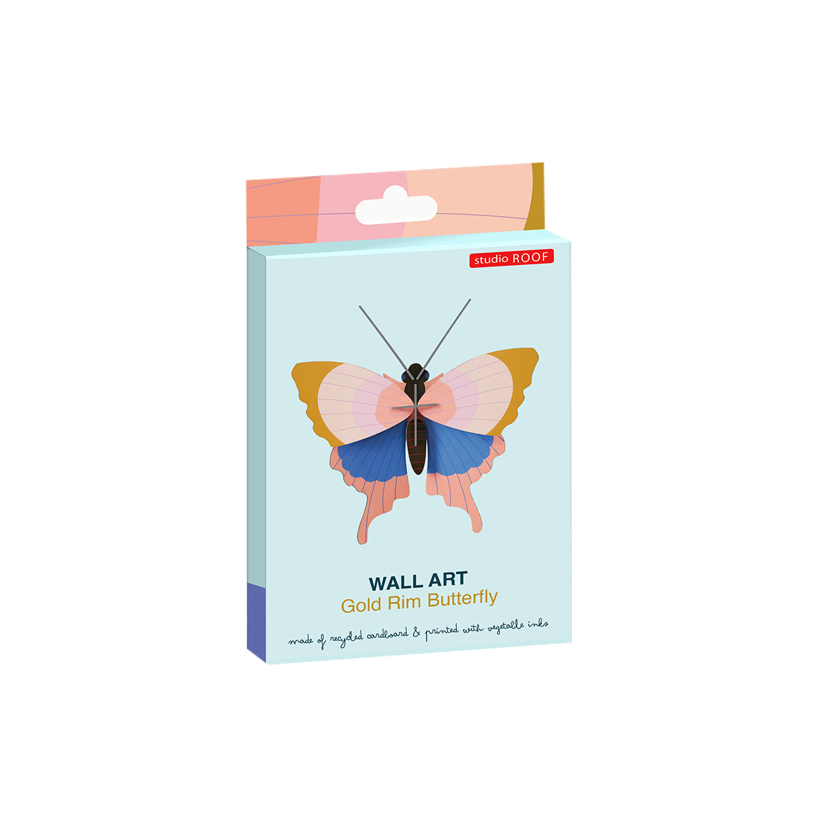 Studio Roof Wall Art Butterflies (B7) Gold Rim Butterfly