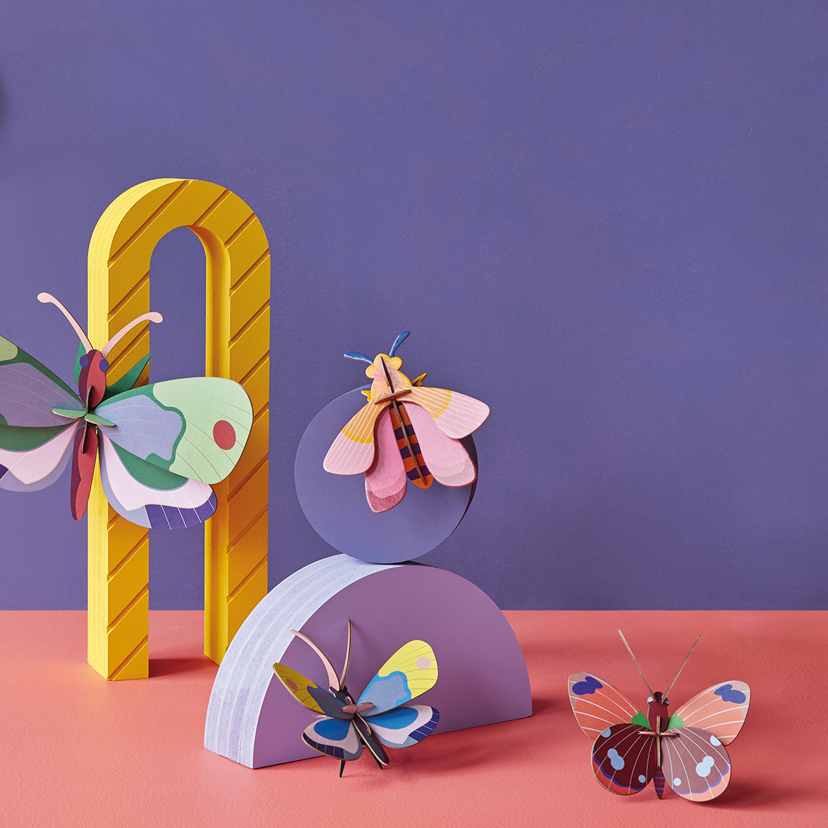 Studio Roof Wall Art Butterflies (B7) Pink Bee