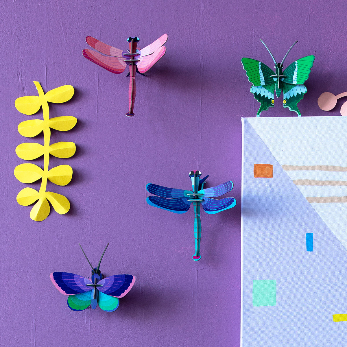 Studio Roof Wall Art Butterflies (B7) Sapphire Dragonfly