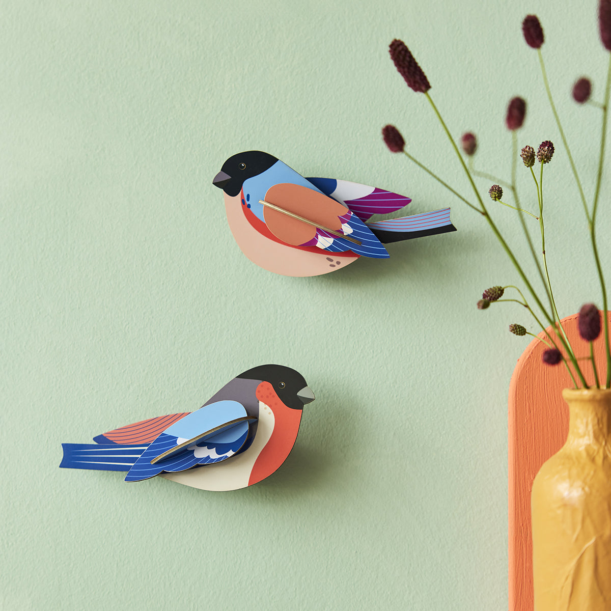 Studio Roof Wall Art Garden Birds (B6) Finches