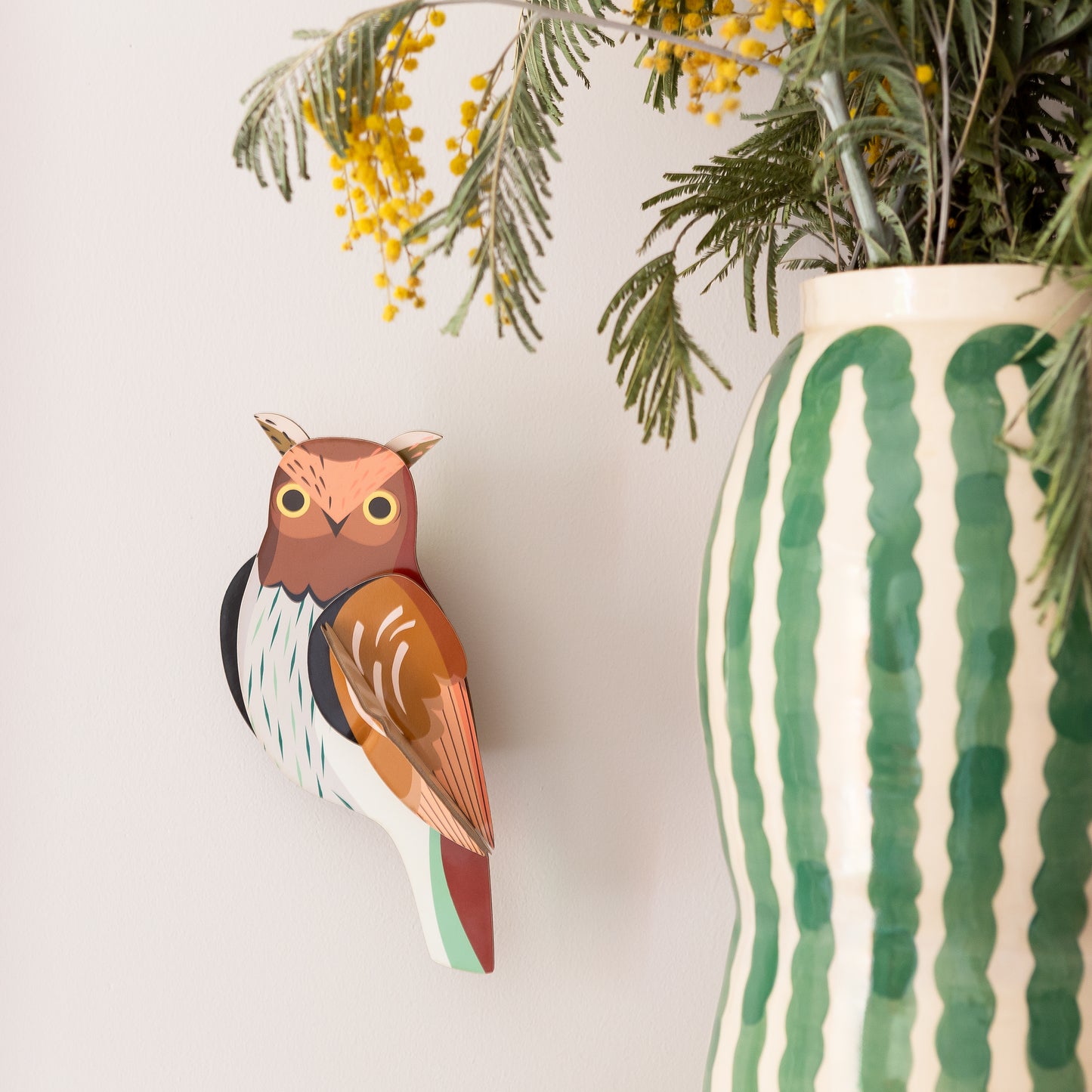 Studio Roof Wall Art Garden Birds (B6) Tawny Owl