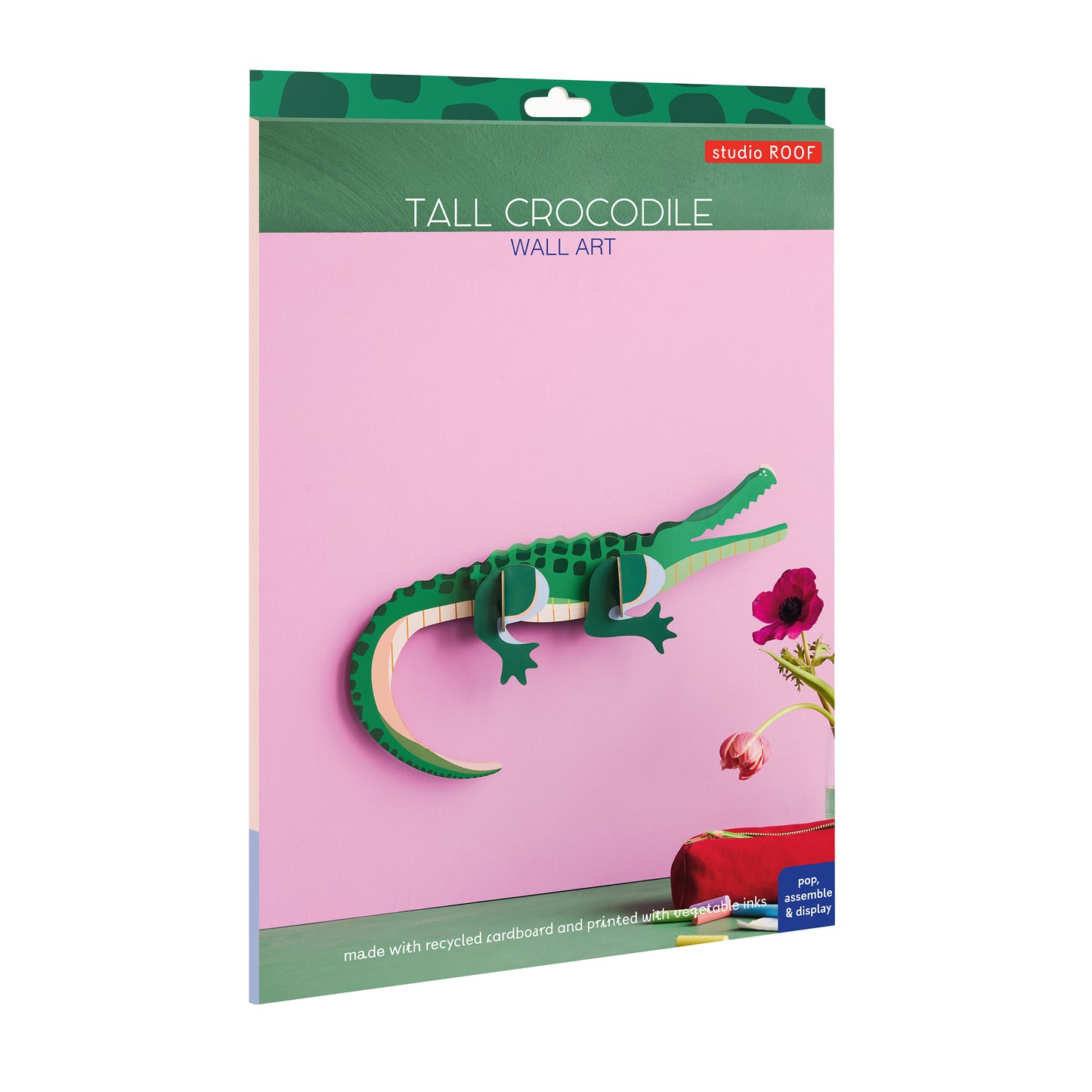Studio Roof Wall Art Jungle Animals (A4) Tall Crocodile
