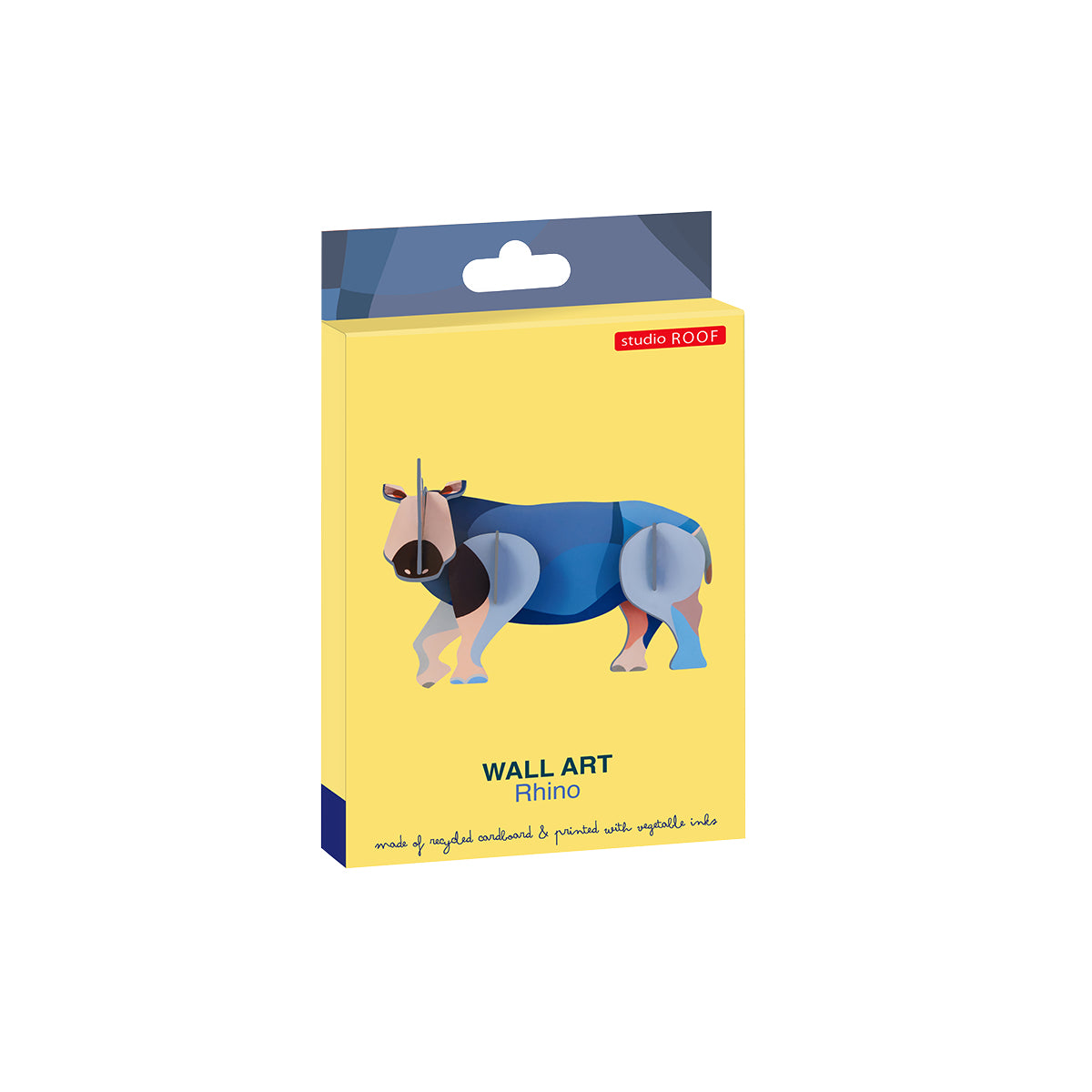Studio Roof Wall Art Jungle Animals (B7) Rhino
