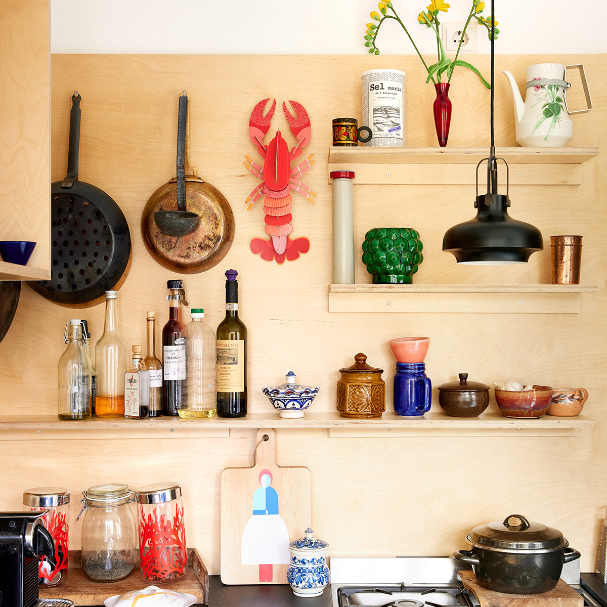 Studio Roof Wall Art Sea Creatures (A4) Lobster