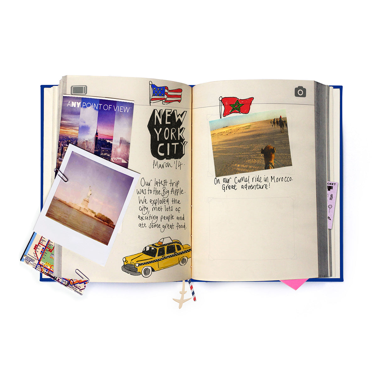 Suck UK My Travel Journal Blue