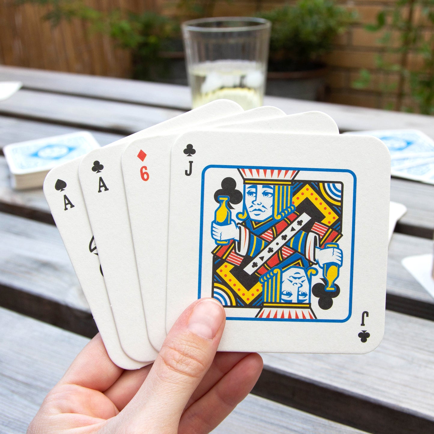 Suck UK Playing Card Drink Mats