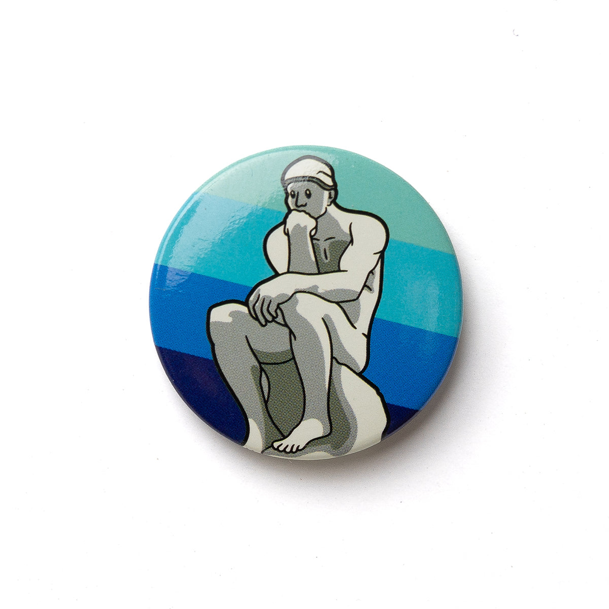 Today Is Art Day Button Badge Auguste Rodin The Thinker
