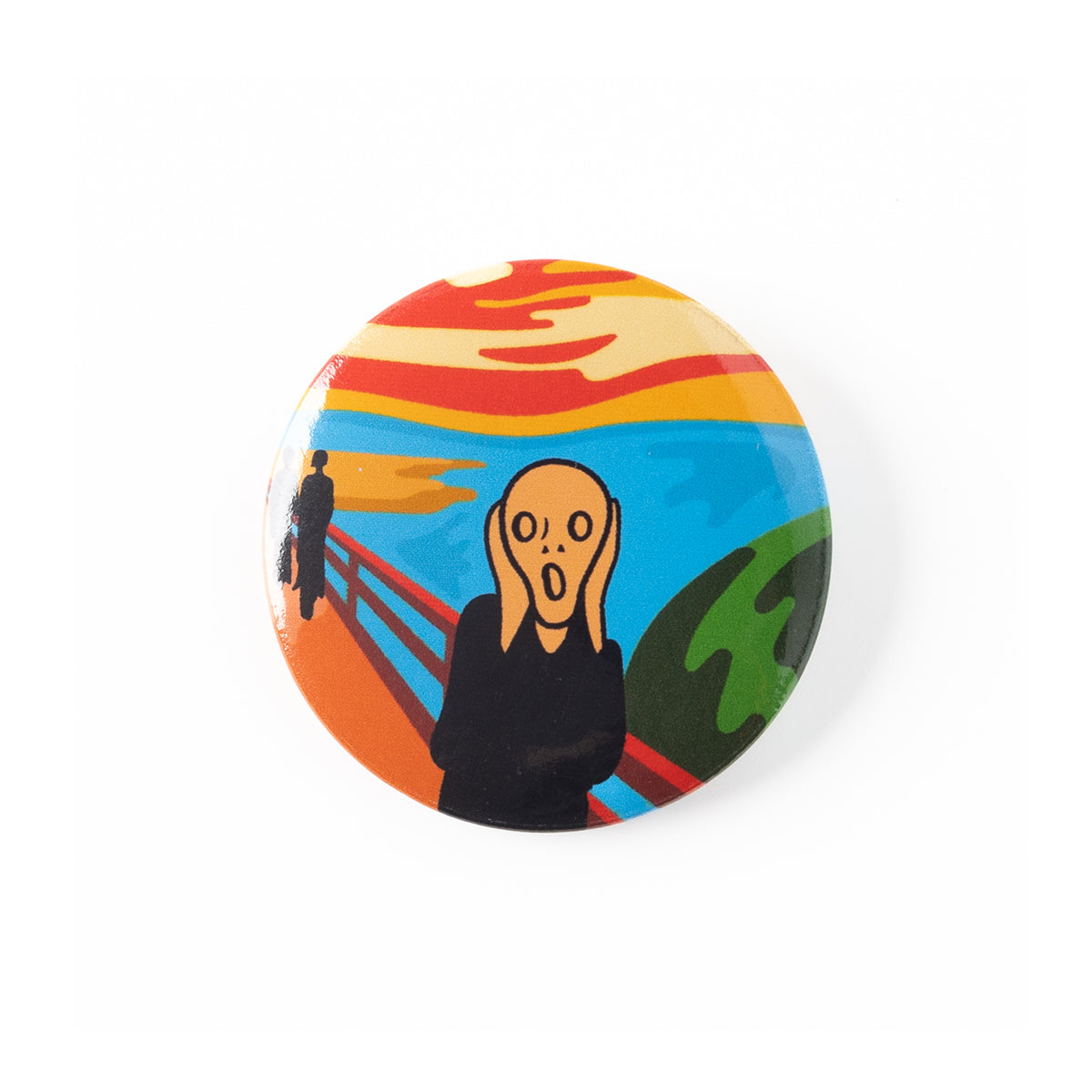 Today Is Art Day Button Badge Edvard Munch The Scream