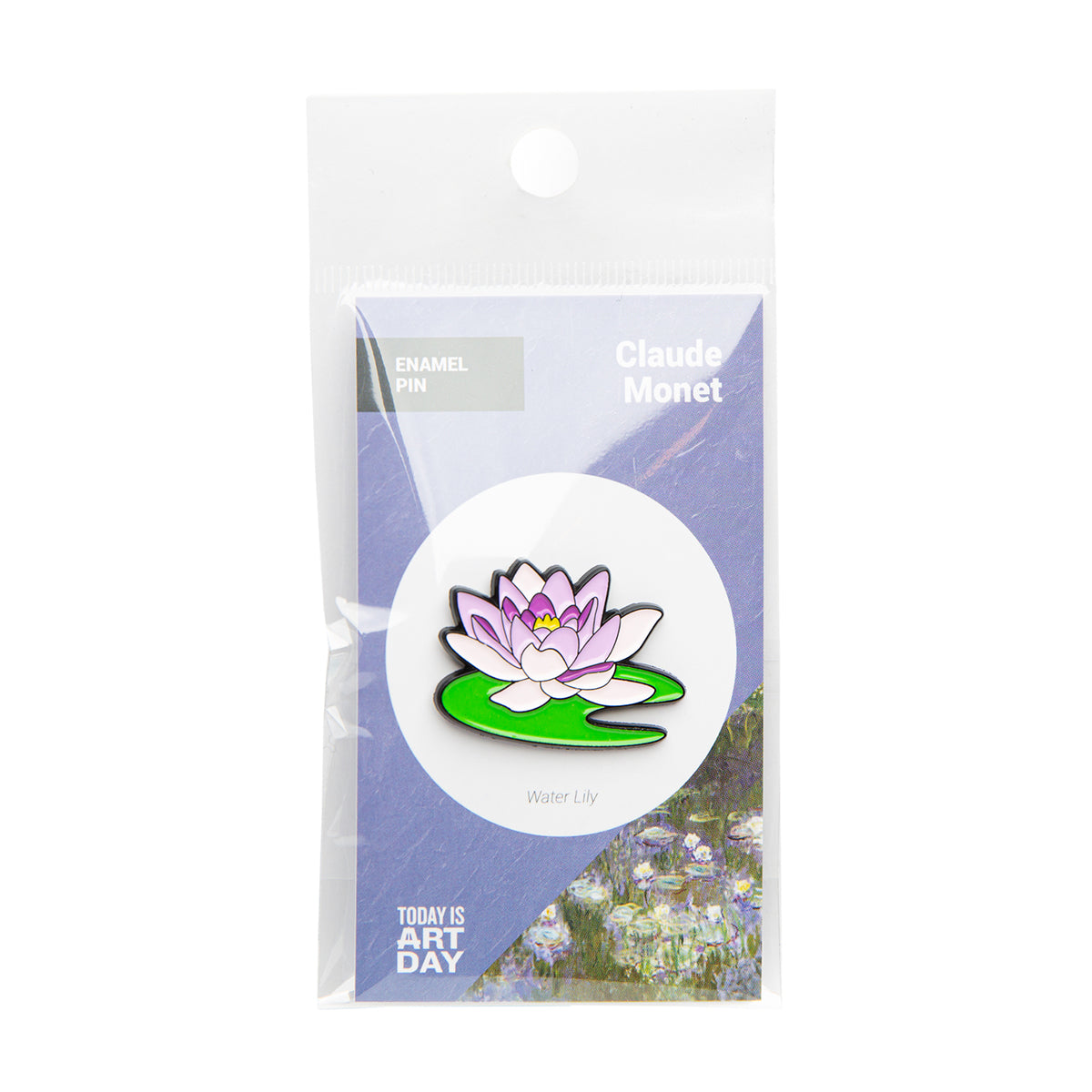 Today Is Art Day Enamel Pin Claude Monet Water Lily
