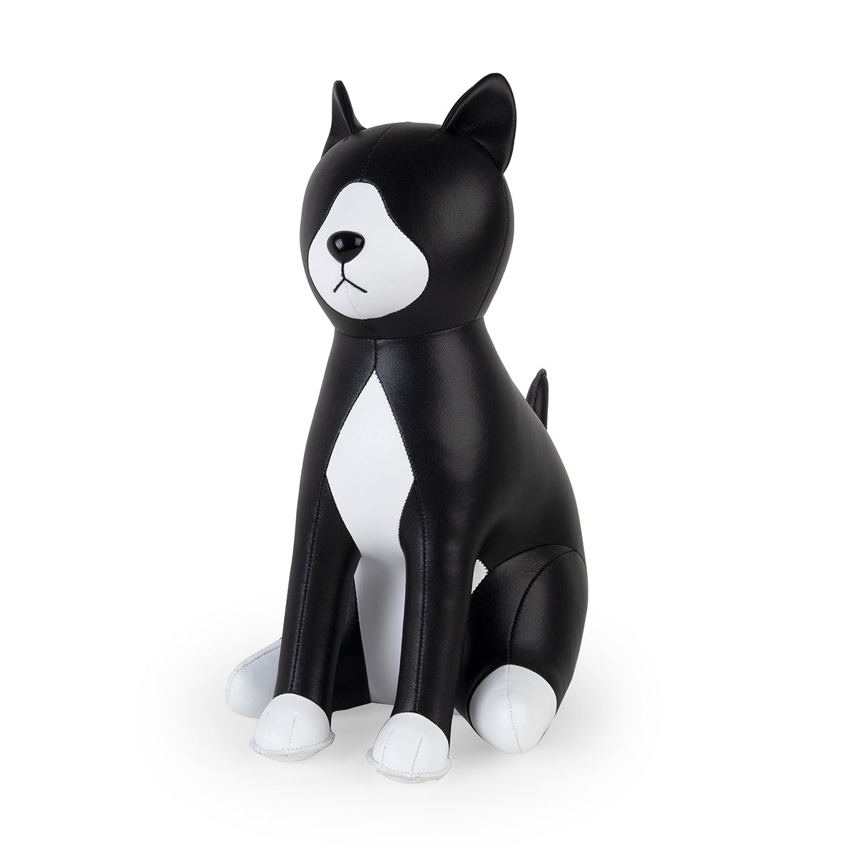 Zuny Doorstop Cat Tuxedo Black