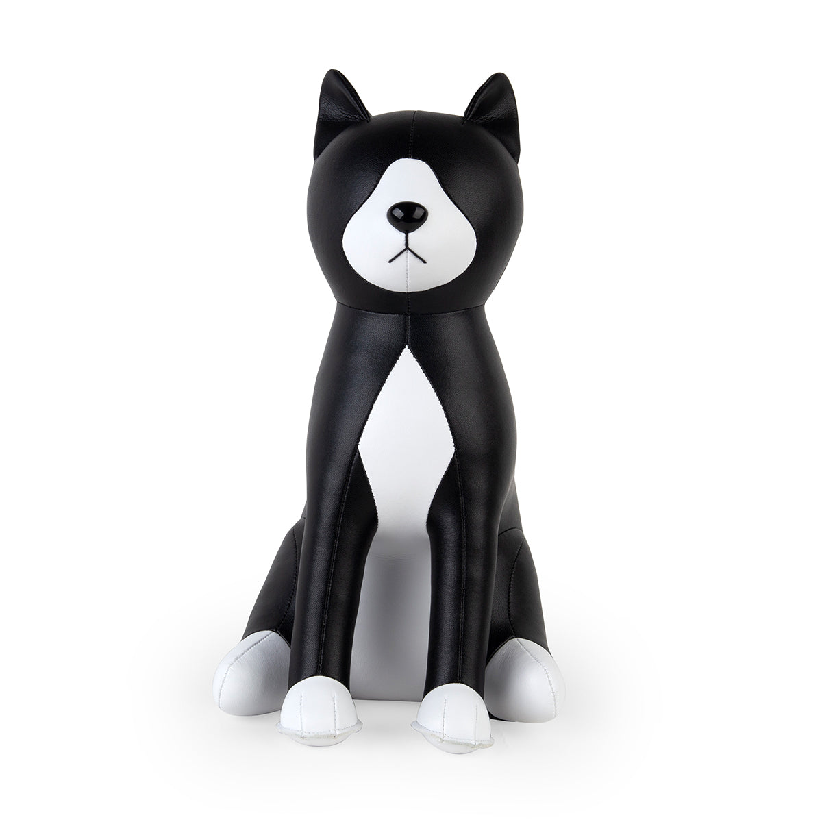 Zuny Doorstop Cat Tuxedo Black
