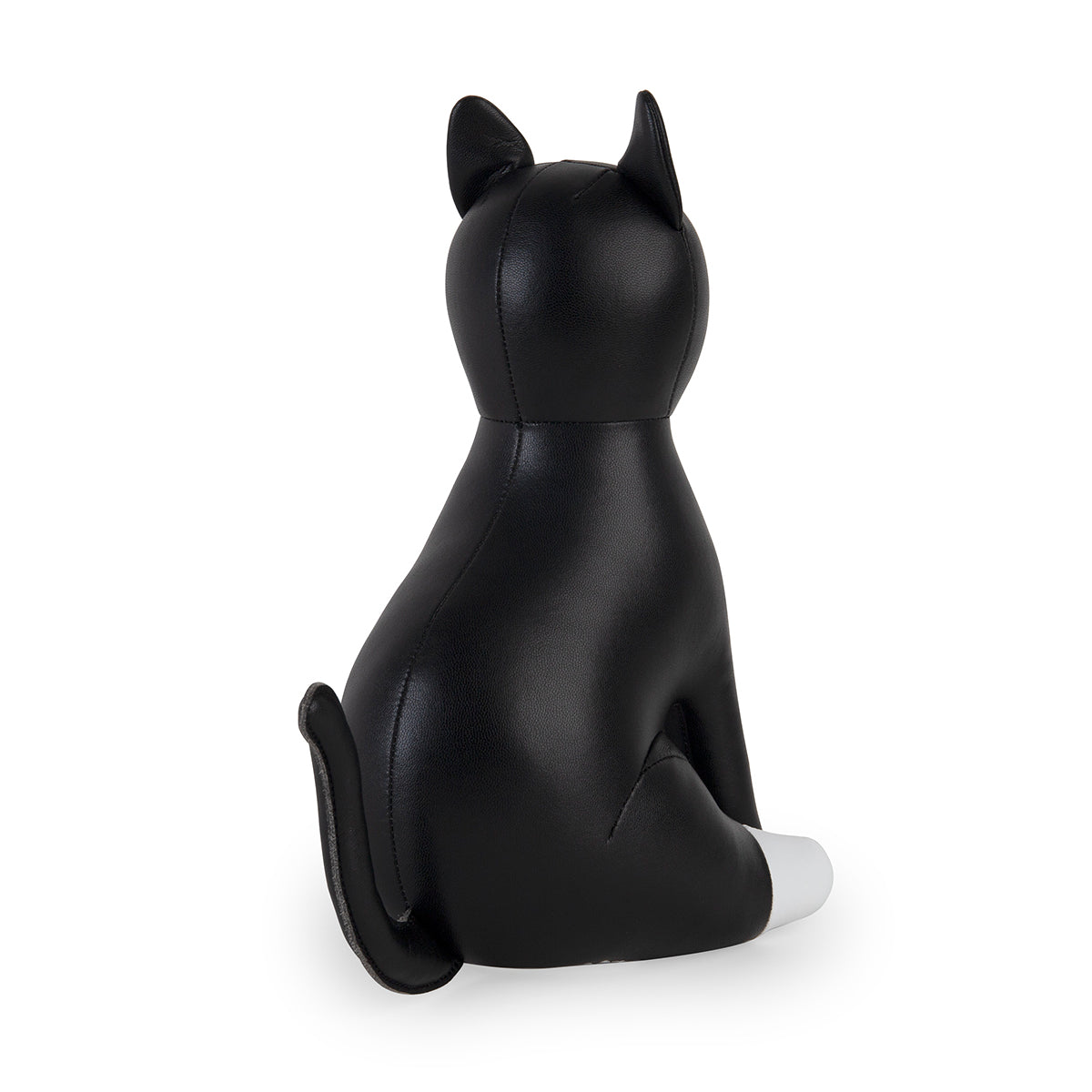 Zuny Doorstop Cat Tuxedo Black