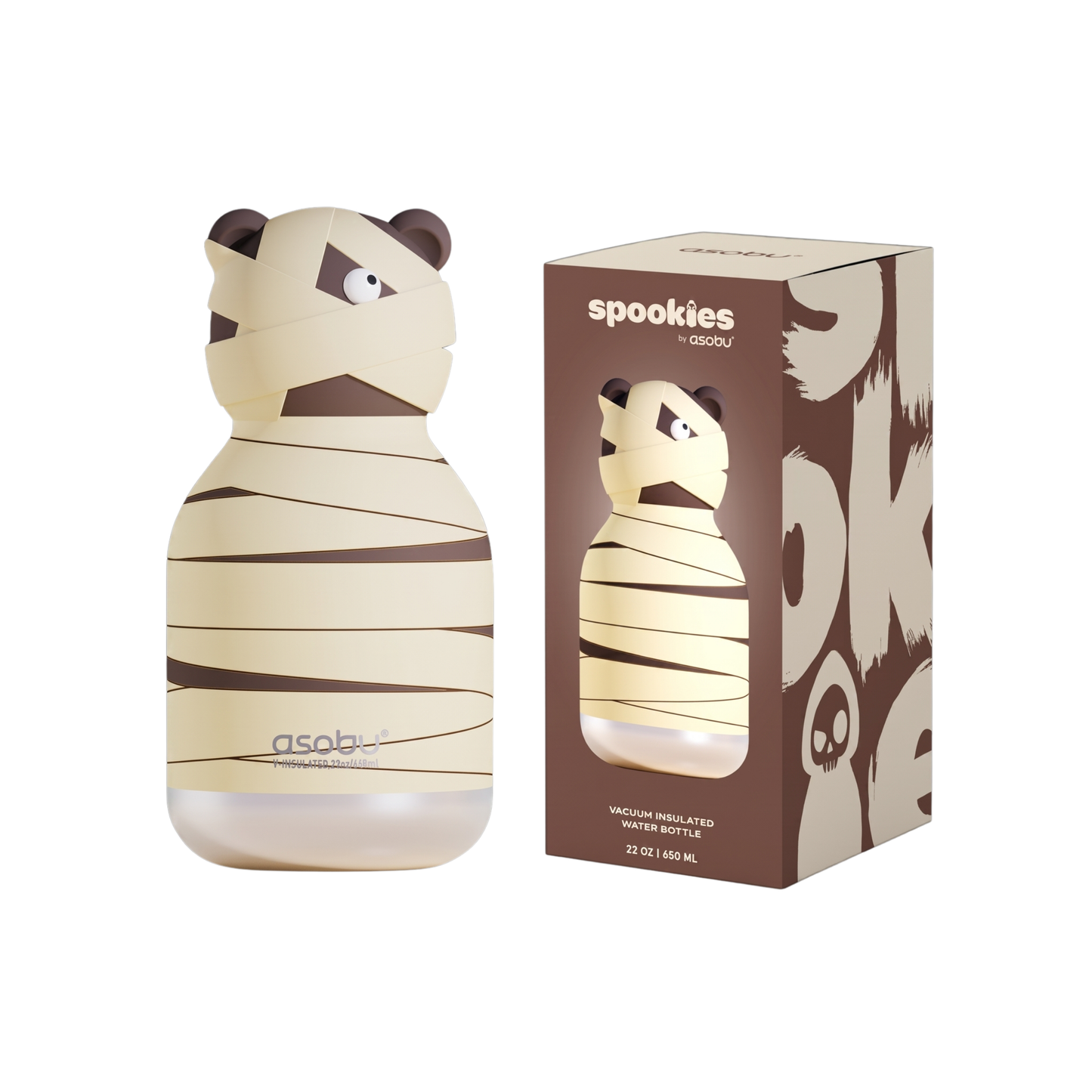 Asobu Spookie Bottle 600ml Mumified Bear