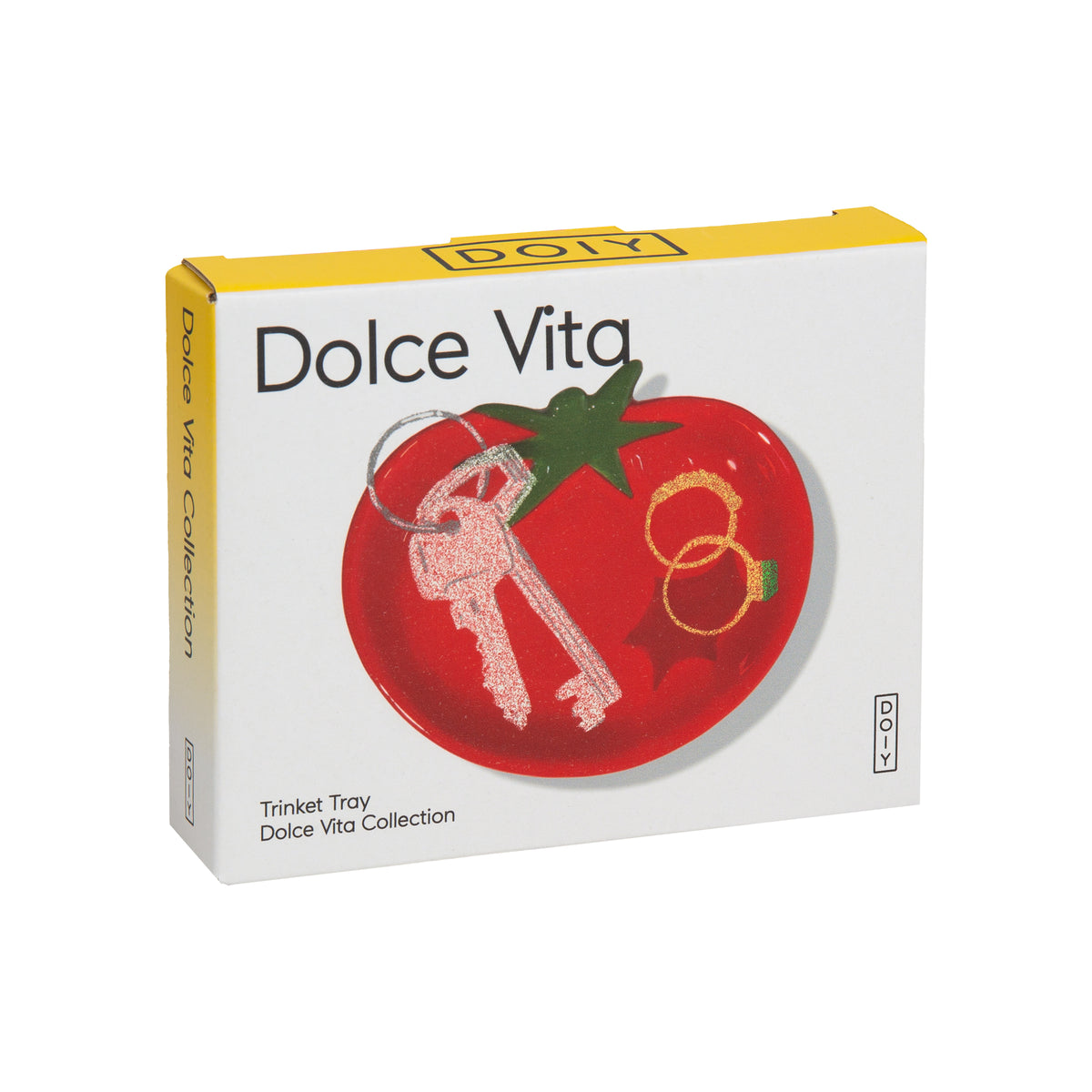 DOIY Dolce Vita Trinket Tray Tomato