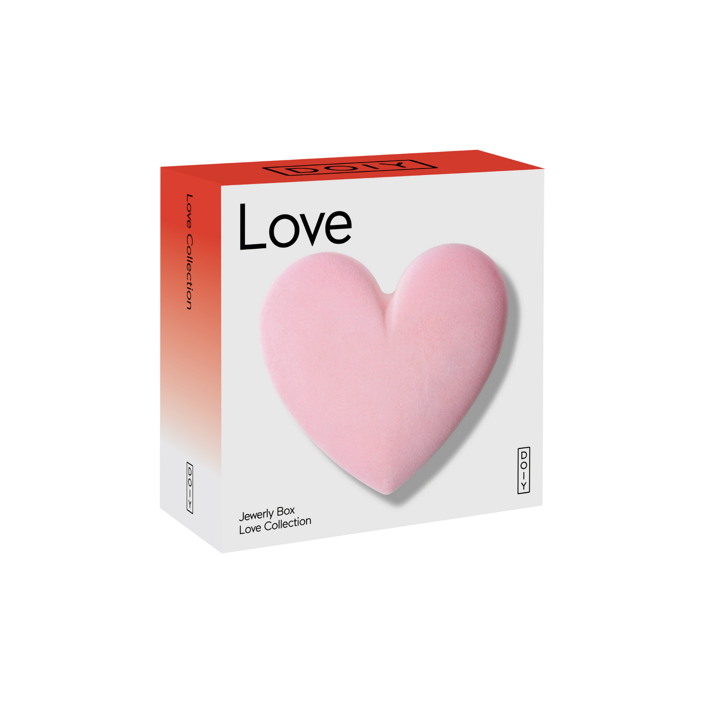 DOIY Love Velvet Storage Box Pink