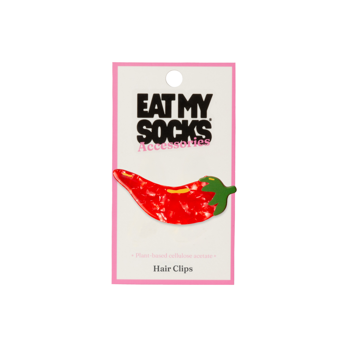Eat My Socks Hair Clip Chili