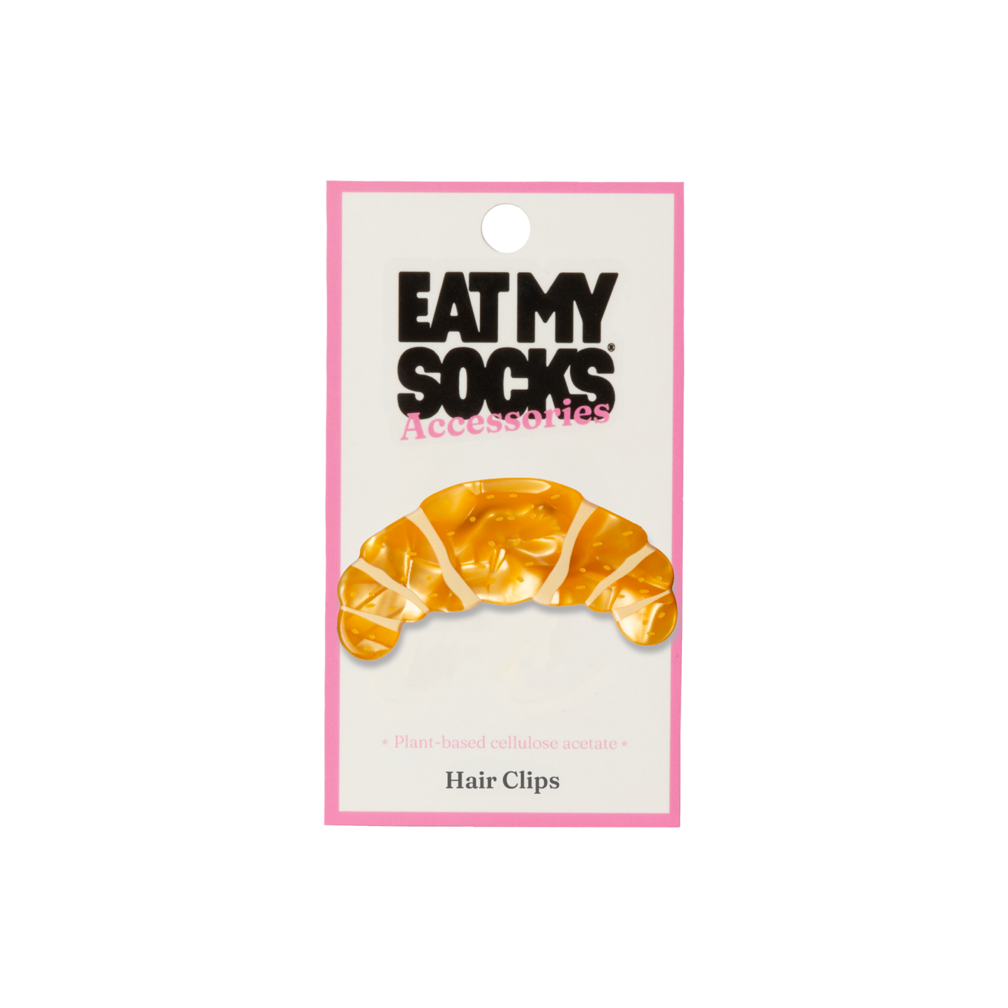Eat My Socks Hair Clip Croissant