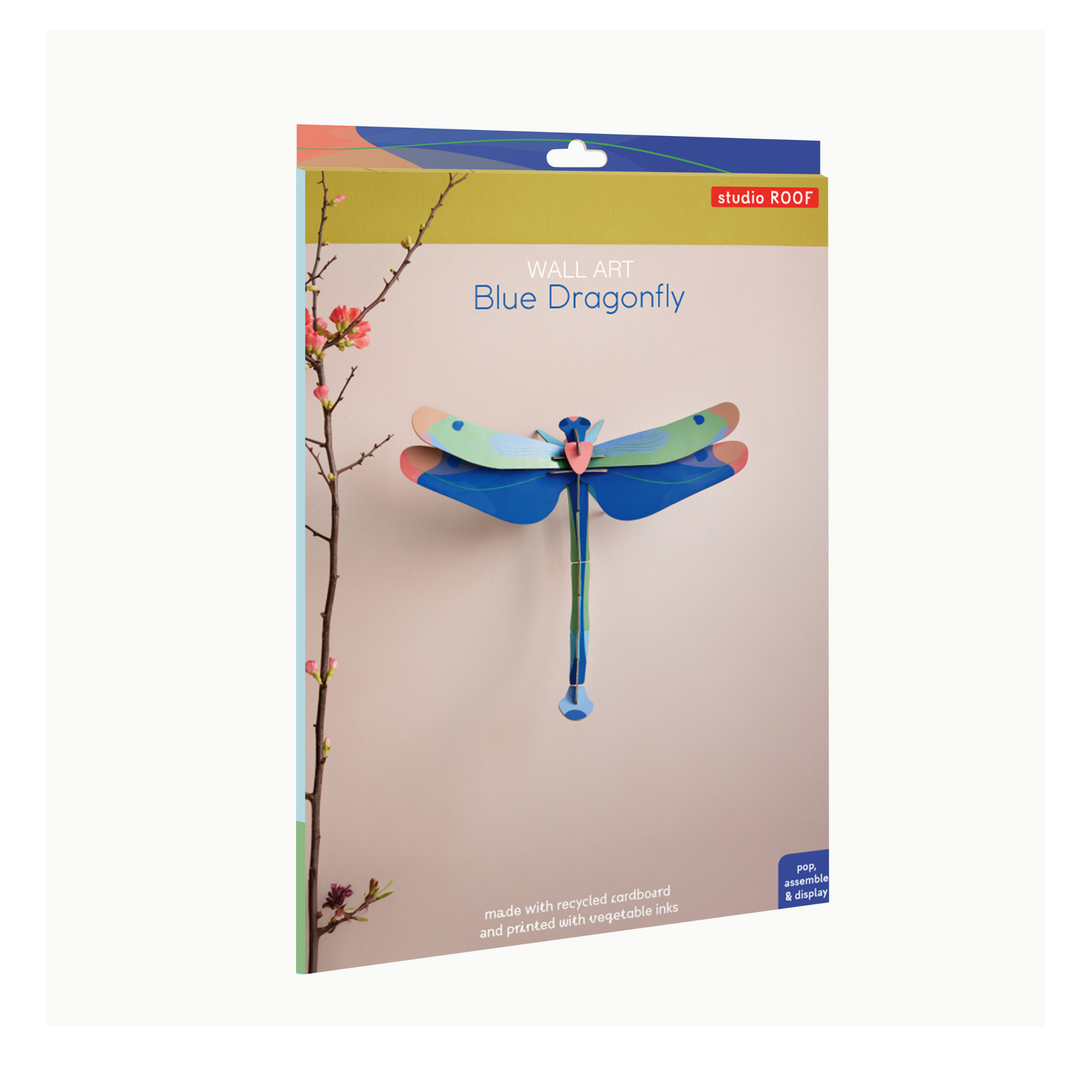 Studio Roof Wall Art Butterflies (A4) Dragonfly Blue