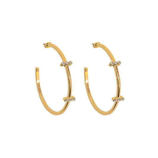 AEC Paris Earrings Aura White Zirconium Oxide