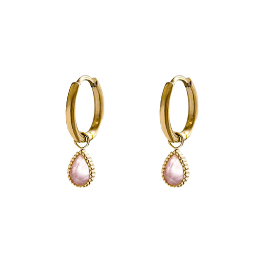 AEC Paris Earrings Helios Watermelon Quartz